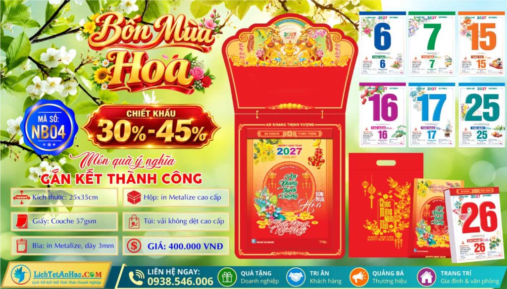 Bloc Cực Đại | MS: NB04 - Bốn Mùa Hoa