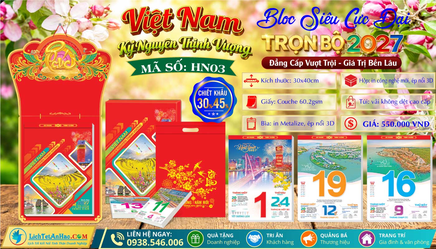 Bloc Siêu Cực Đại | MS: HN03 - Việt Nam Kỷ Nguyên Thịnh Vượng