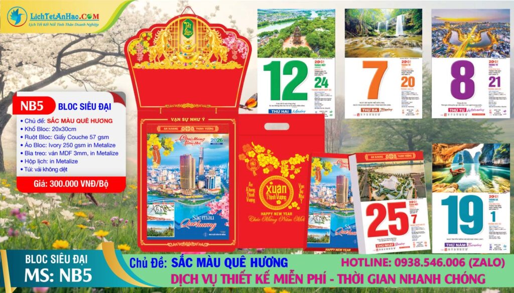 Bloc Siêu Đại (20x30cm) | Mã Số: NB5 - Sắc Màu Quê Hương