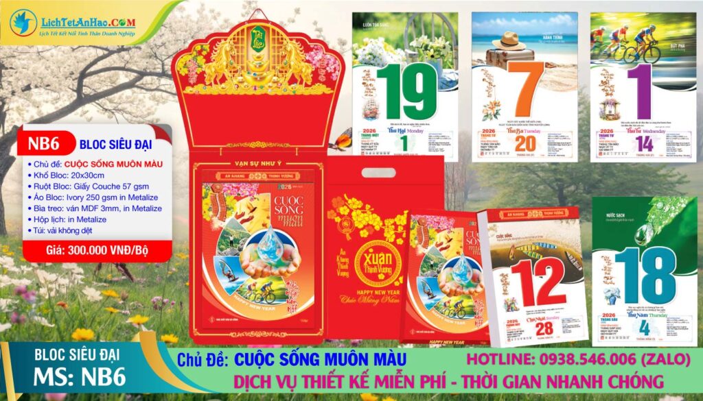 Bloc Siêu Đại (20x30cm) | Mã Số: NB6 - Cuộc Sống Muôn Màu