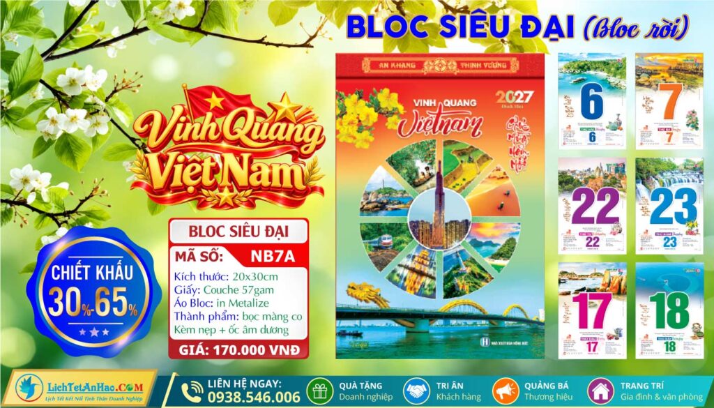 Bloc Rời (20x30cm) - NB7A - Vinh Quang Việt Nam