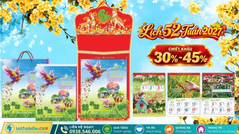 Lịch 52 tuần cao cấp An Hảo 2027