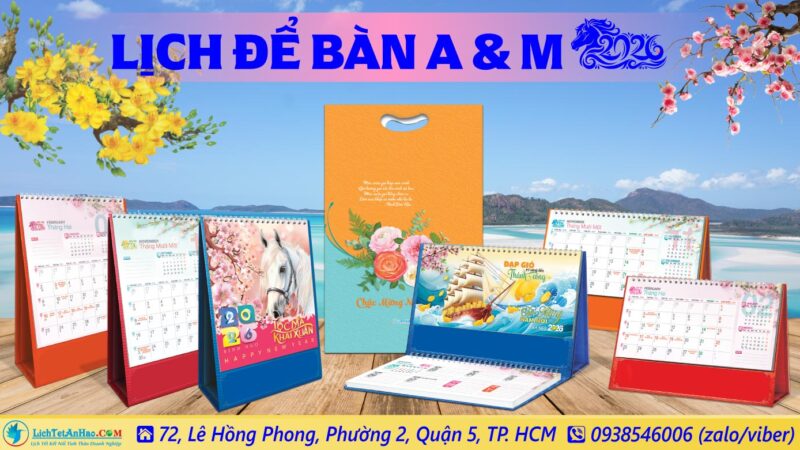 Lịch Để Bàn An Hảo 2026