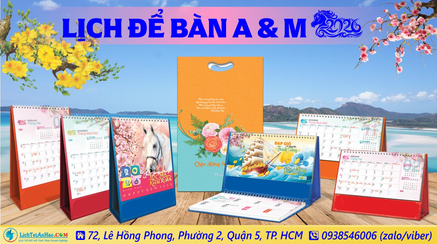 Lịch Để Bàn An Hảo 2026