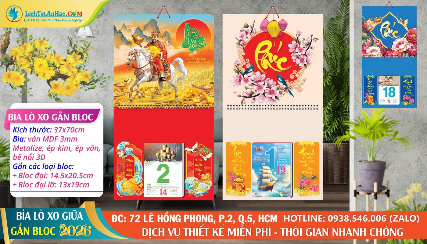 Bìa Lò Xo (37×70) Bế Nổi Gắn Bloc 2026